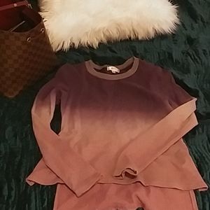 Purple long sleeve top